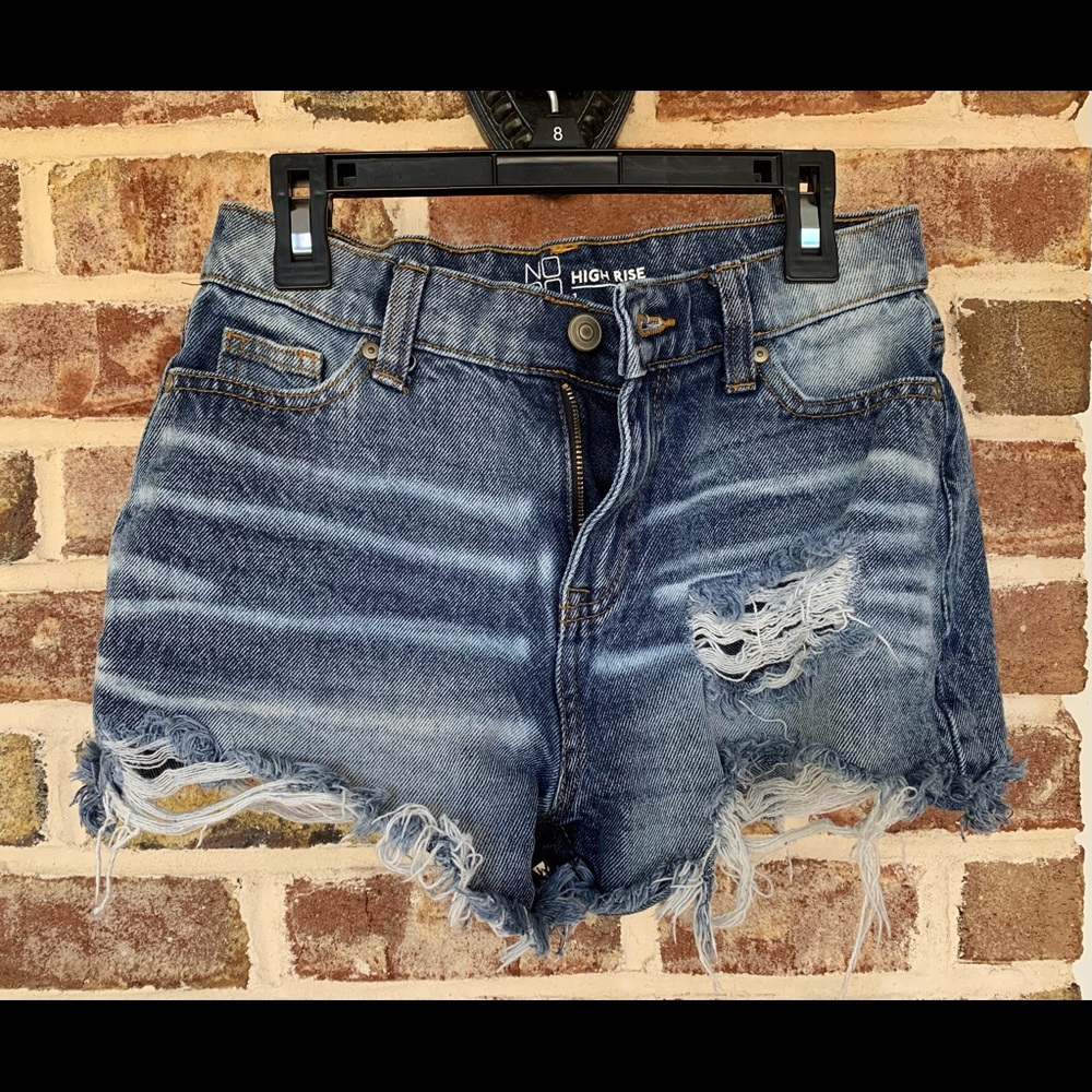 NOBO high rise jean shorts